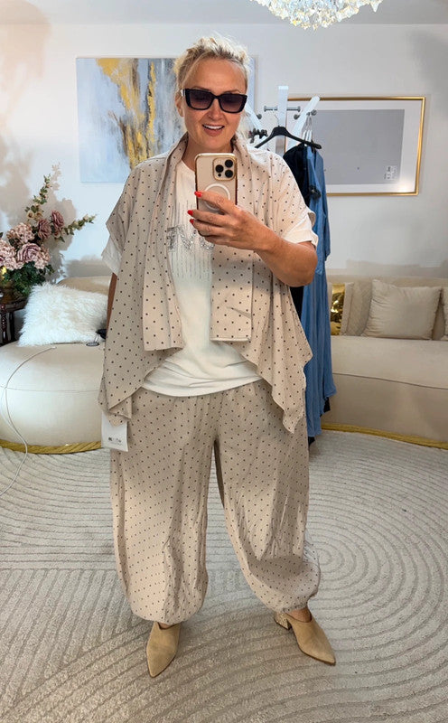Completo oversize pois cotone Made in Italy
