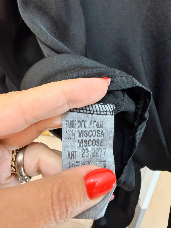Giacca leggera annodata in viscosa Made in Italy 🖤