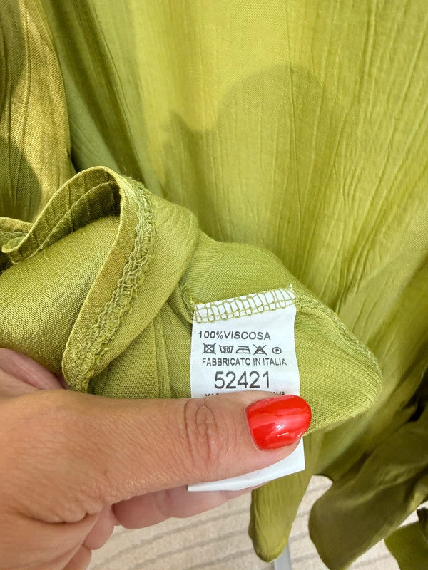 Kimono coprispalle oversize grigio perla satinato