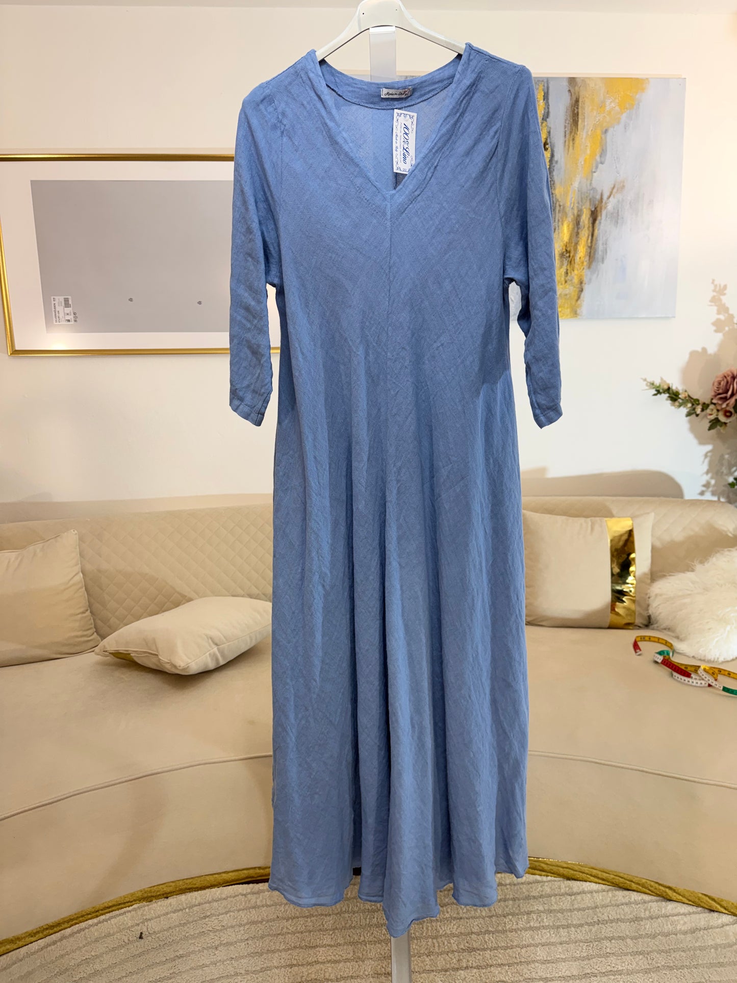Vestito lungo lino