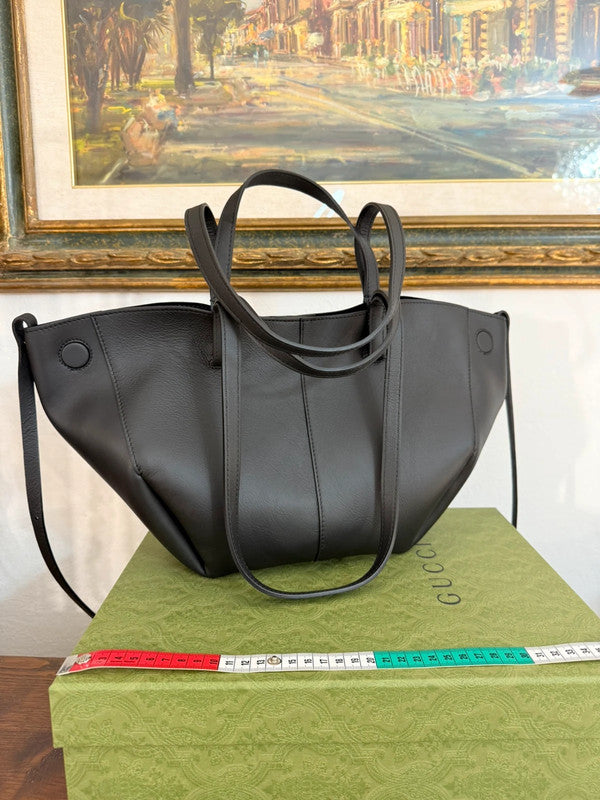 👜 Borsa nera in pelle Made in Italy