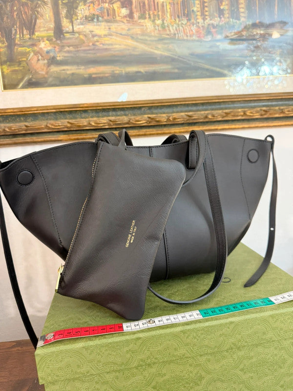 👜 Borsa nera in pelle Made in Italy