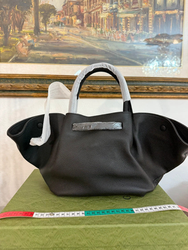 👜 Borsa in vera pelle nera – Made in Italy
