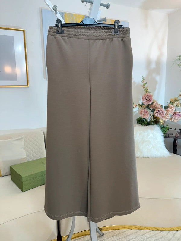 Pantaloni palazzo invernali cappuccino