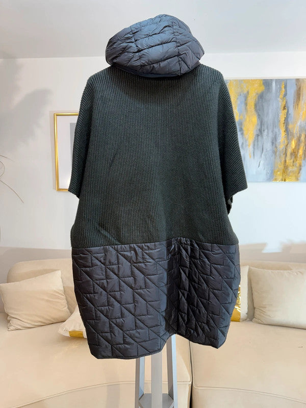 Gilet oversize con cappuccio – stile urban chic 🖤