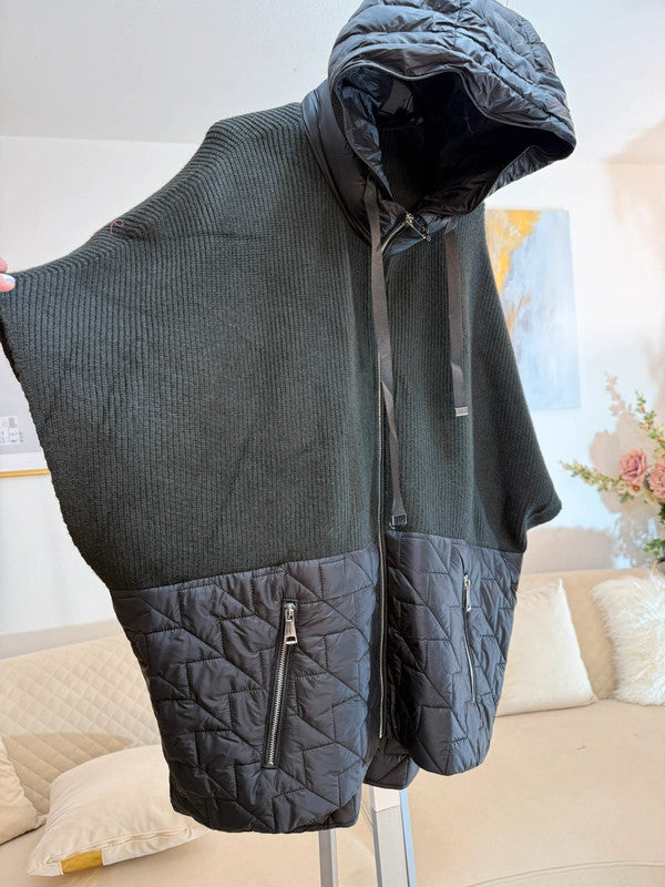 Gilet oversize con cappuccio – stile urban chic 🖤