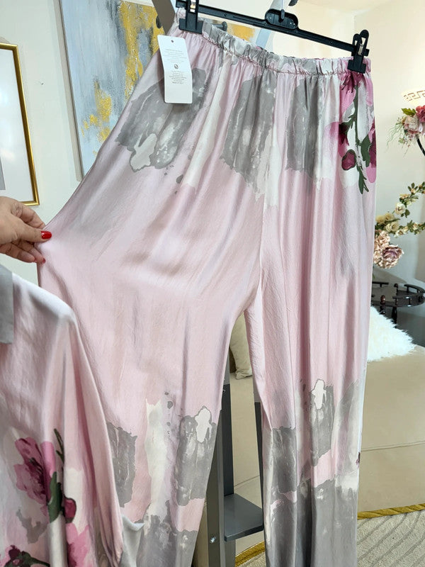 Completo blusa + pantalone viscosa floreale 🌸