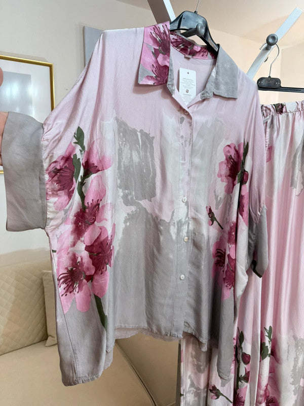 Completo blusa + pantalone viscosa floreale 🌸