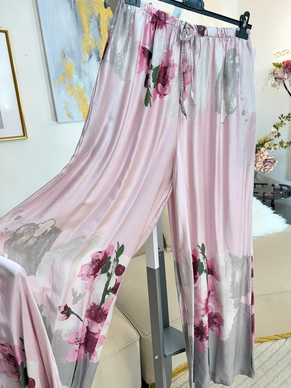 Completo blusa + pantalone viscosa floreale 🌸