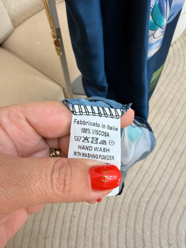 Vestito camicia lungo floreale beige oversize Made in Italy 🌿