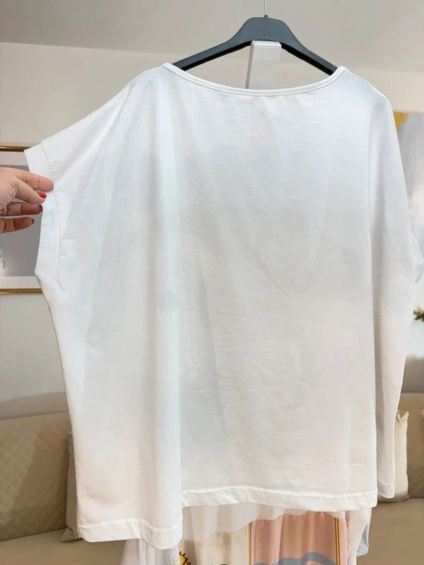 Blusa oversize stampa cavalli Made in Italy 🐎