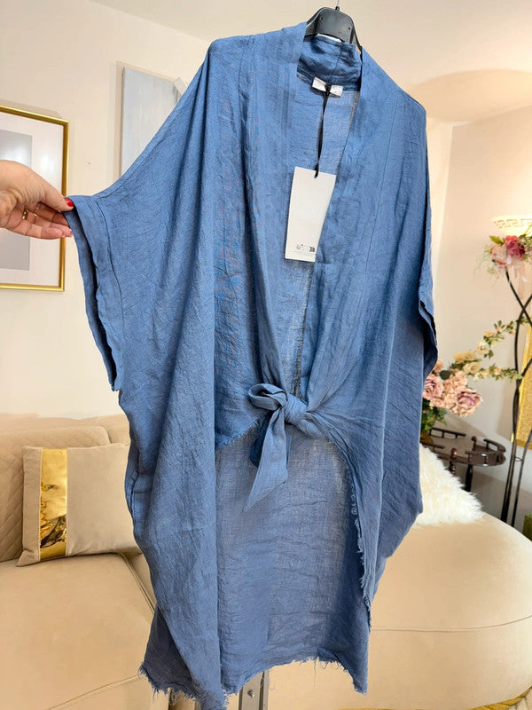 Cardigan oversize lino Made in Italy 💙