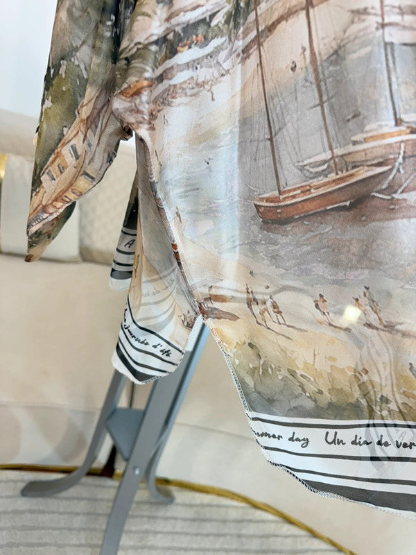Blusa elegante Riviera italiana 🤍