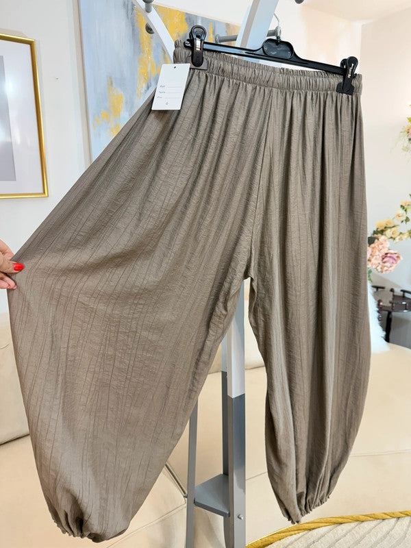 Pantaloni ampi beige fluido 🤍