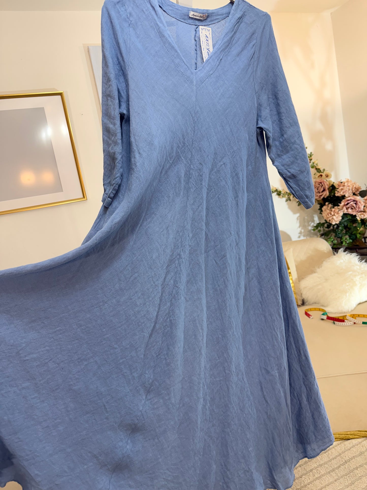 Vestito lungo lino